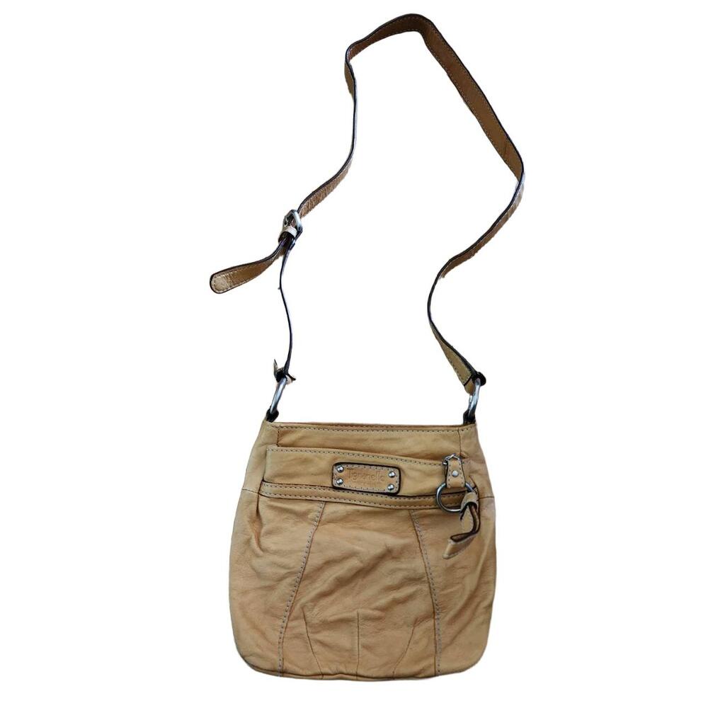 Tignanello Bag Womens Size Crossbody Tan Adjustable Strap Buckle Detail